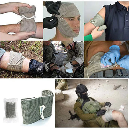 230 Piece Survival First Aid Kit Molle Survival  Outdoor Gear Emergency Kit Trauma Bag for Camping Hunting Hiking Family Car