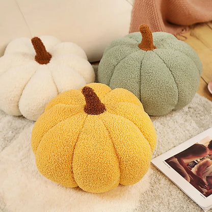 20cm New Nordic Halloween Pumpkin Plush Toy Plushie Soft Plant Stuffed Doll Holidays Props Decorative Throw Pillow for Kids