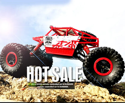 Remote Controlled Monster Truck, 2.4GHz 4WD Off-road RockTracked Vehicle, 1:16 All Terrain Rechargeable Electric Toy  Gifts