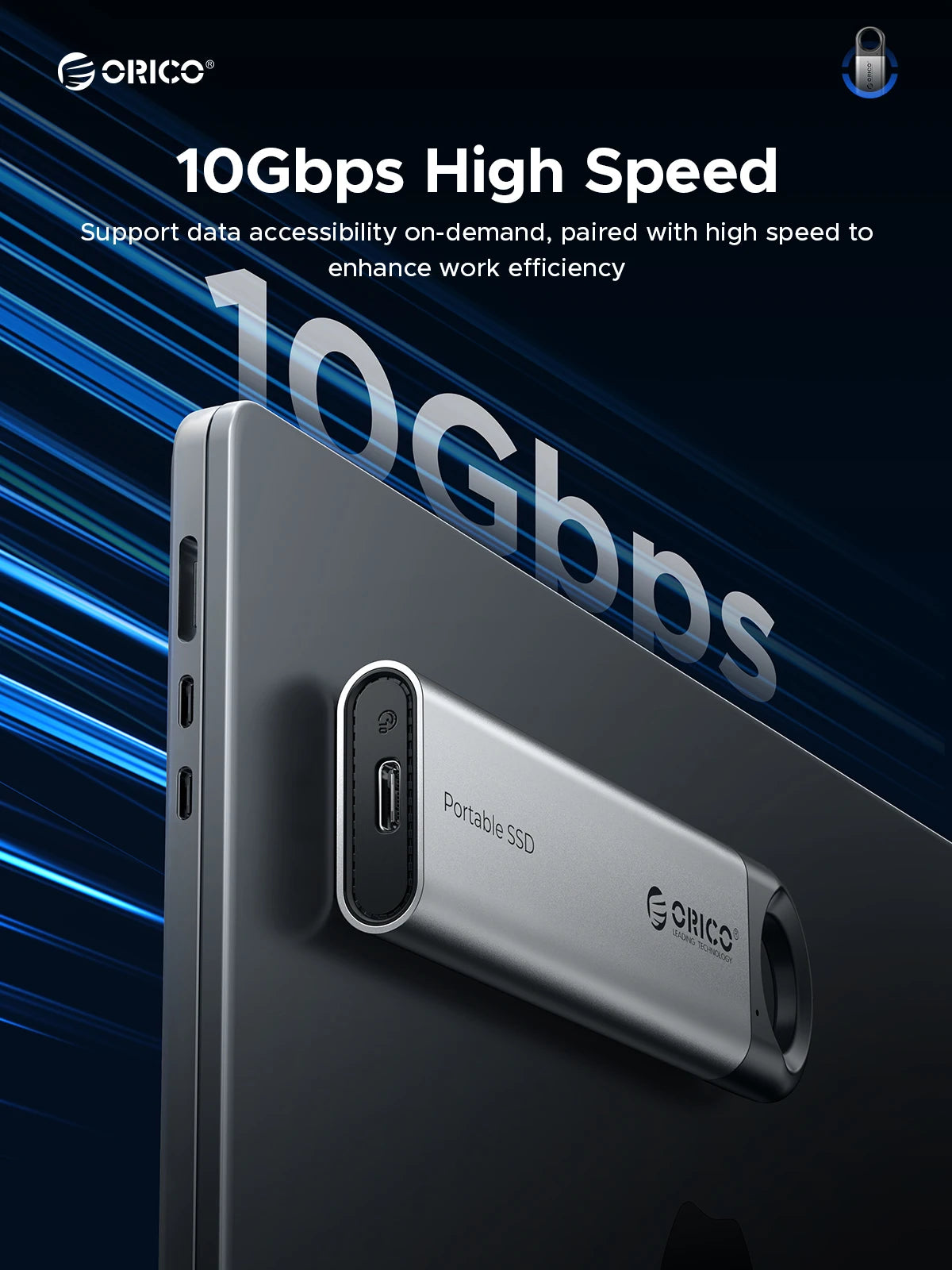 ORICO C10 1TB External SSD Hard Drive