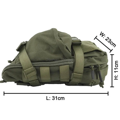 Tactical Hydration Pack Mini Back Panel Water Bag Nylon Molle Pouch Hunting Lightweight Vest Hose Accessories Zipper Backpack