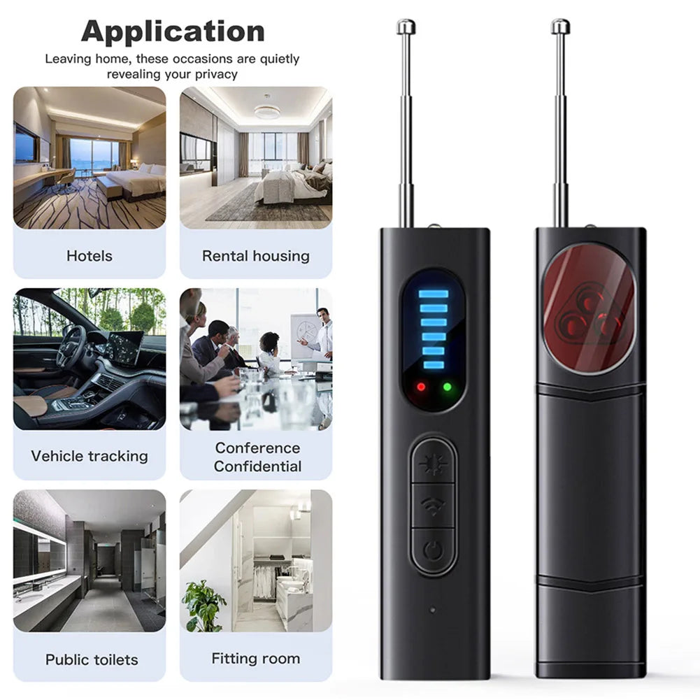 Hidden Camera Detector for Hidden Camera T15 Anti Spy Detector Professional GPS Wiretapping Search Devices Security Protection