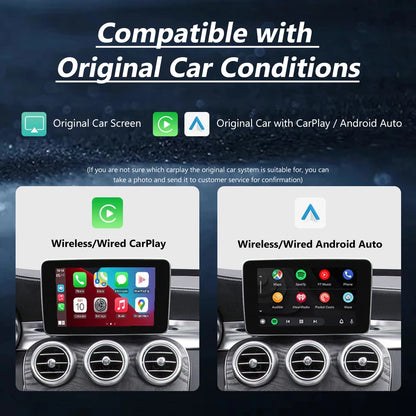 Wireless CarPlay for Mercedes Benz 5.0 A CLA GLA W176 C-Class W205 GLC 2015-2018 with Android Auto Mirror Link AirPlay Car Play