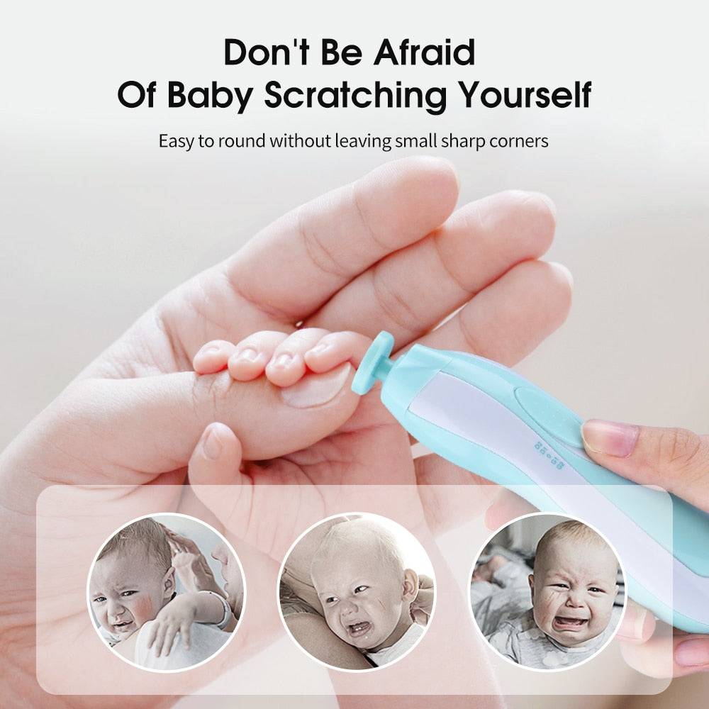 Electric Baby Nail Trimmer Kids Scissors Infant Nail Care Safe Nail