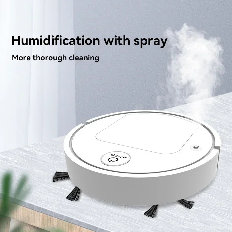 2025 4-in-1 Smart Home Appliance: Air Purifier, Mist Humidifier, Vacuum Cleaner &amp; Robotic Sweeper, Enhance Home Air Quality, Eff