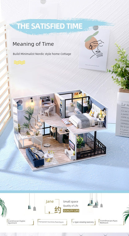 Attic House Making Mini Miniature DIY Cottage