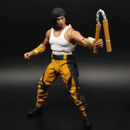 7inch 18cm Mortal Scorpion Kombat Sub Zero Action Figure joint doll kids collection PVC model toy