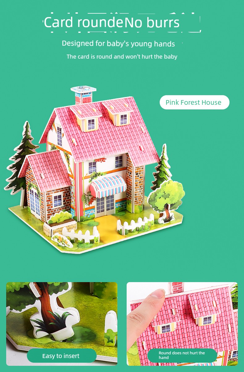 DIY Fun House Creative House 3D Puzzle Model