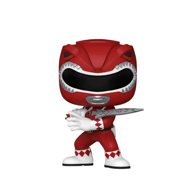 Anime Mighty Morphin Power Rangers Red Ranger Pink Ranger Green Ranger Gifts for Children Action Figure Model Toys