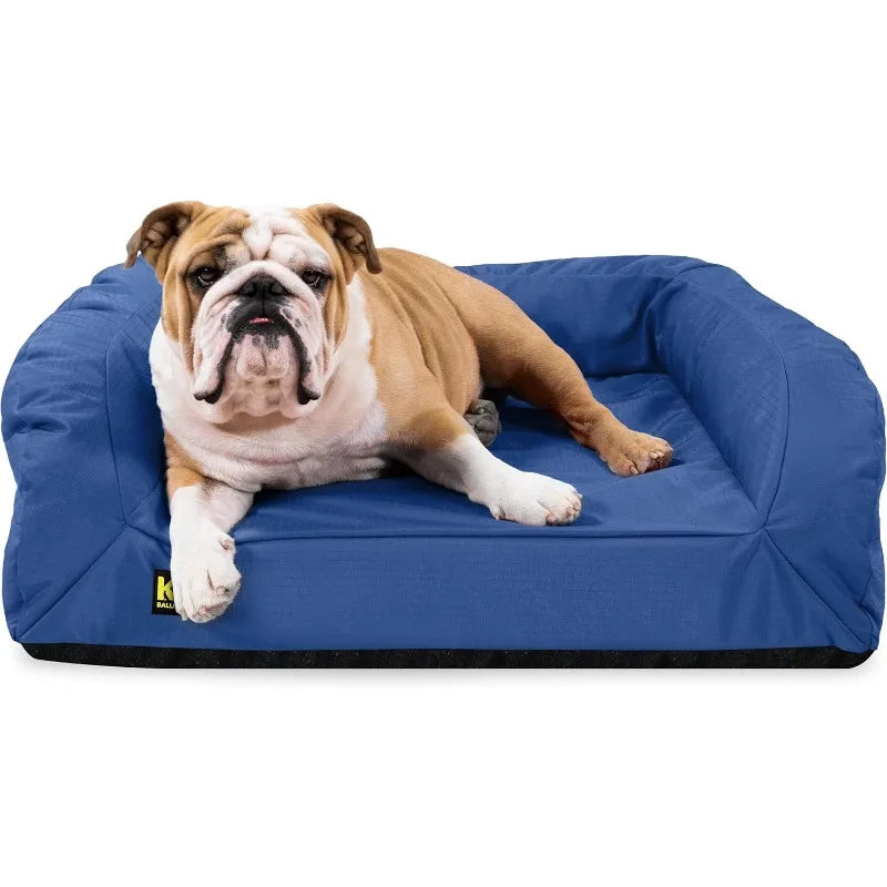 Medium Dog Bed - Washable, Durable and Water Resistant Pet Bed - Made for (M) Medium Dogs, 33"x27", Blue Quartz