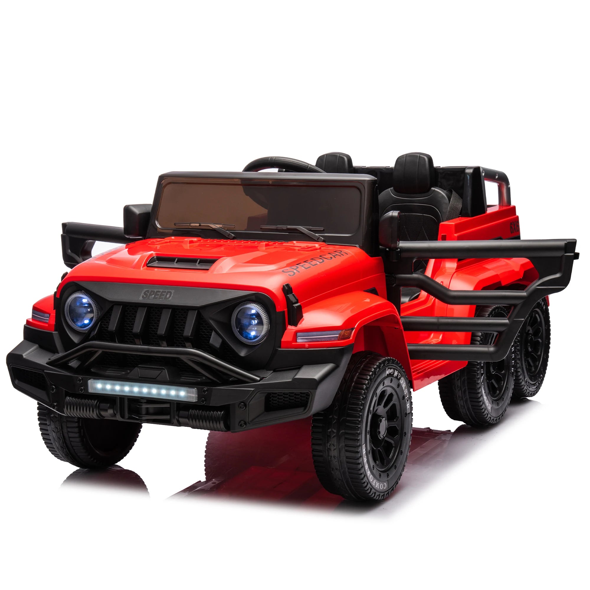 24V Ride On Car for Kids Battery Powered Ride On 4WD Toys with Remote Control,Parents Can Assist in Driving,Music and Lights