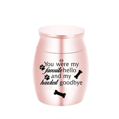 Pet Memorial Small Urn for Dog Ashes