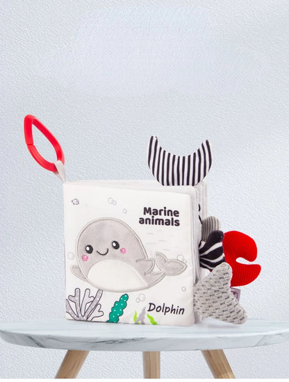 3D Toddlers Animal Foot Cloth Book Washable Montessori Baby Busy Board Early Learning Education Habits Knowledge Developing Toys