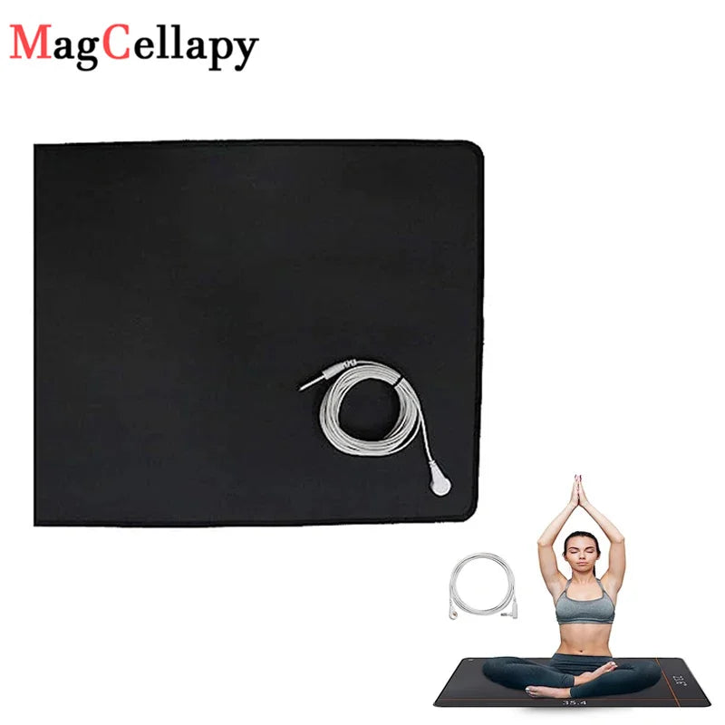 Grounding Mat Sleep Mat EMF Recovery Yoga Mat Improve Energy Release Body Foot With Anti-tangle Earthing Coiled Grounding Cord