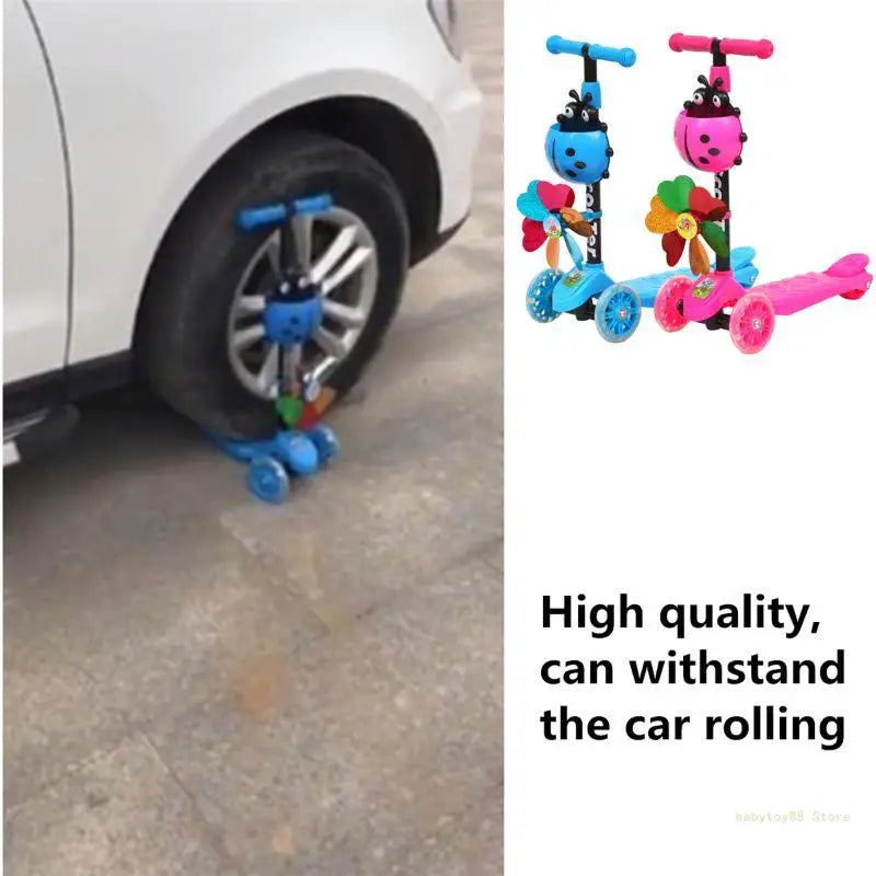 Y4UD Plastic Scooter Learn to Steer Supplies Gift Kids Children Baby Toy