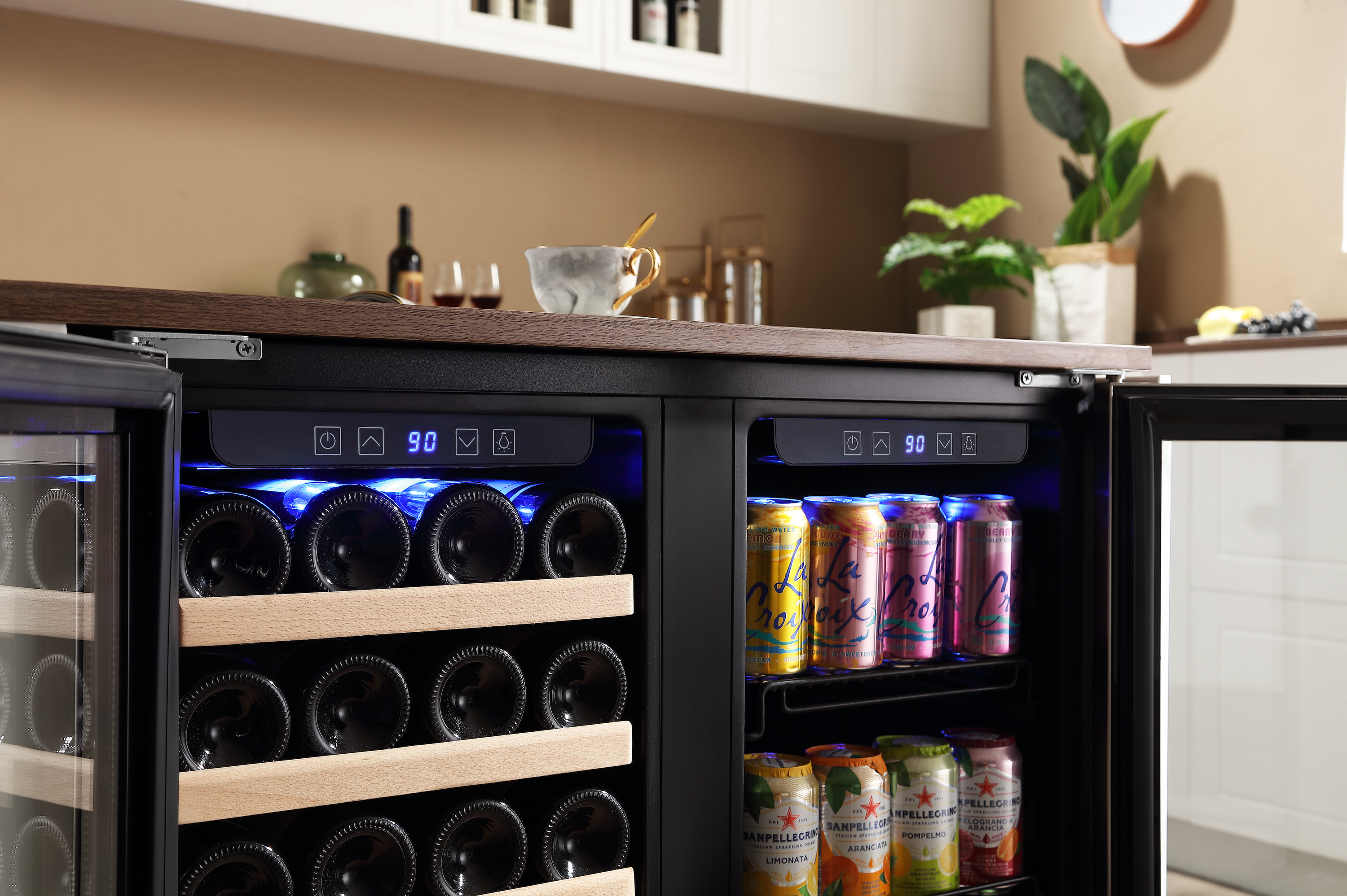Empava BR04D Dual Zone Wine &amp; Beverage Cooler Fridge