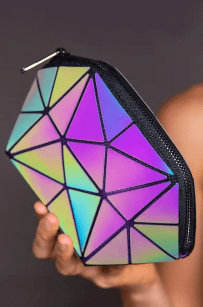 The Lumination Holographic Makeup Bag