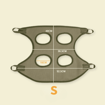 Cat Grooming Restraint Bag with Hammock