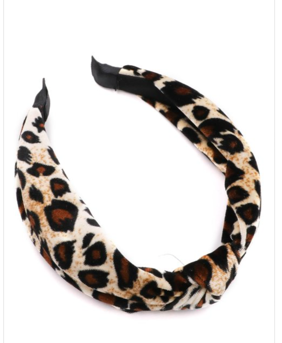 Knotted Leopard Headband