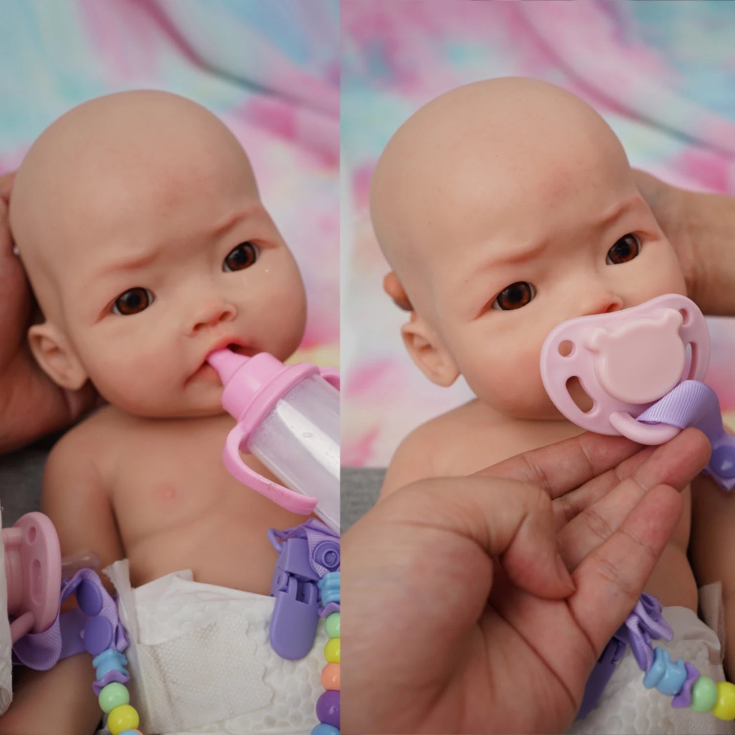 17&quot; Micro Preemie Full Body Silicone Baby Doll &quot;Harper&quot;Lifelike Mini Reborn Doll Surprice Children Anti-Stress My Melody