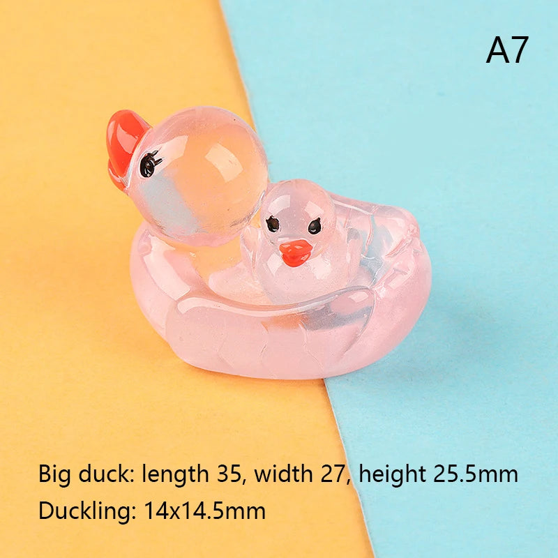 2pcs Luminous Duck Floating Animal Duck Floating Flashing In The Water Rubber Duck Baby Kids Bath Shower Toy Gift