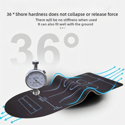 Yoga Mat For Abdominal Wheel Home Anti-Slip Shock Absorber Mute Fitness Exercise Floor Mat Reusable Thickened Kneeling Mat