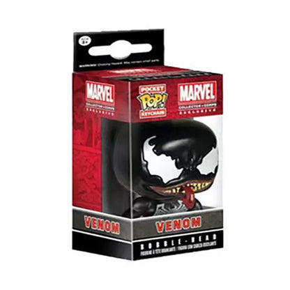 FUNKO Pocket Keychain Popular Movie Wolverine Venom Shaped Doll Backpack Pendant Exquisite Collection Christmas Gifts Keychain