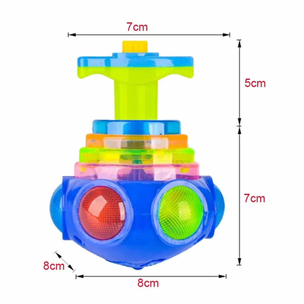 Gyro Toy Colorful Flashing Gyro Music Spinning Toy With Launcher For Children Gifts Kids Toys Jouets Et Loisirs