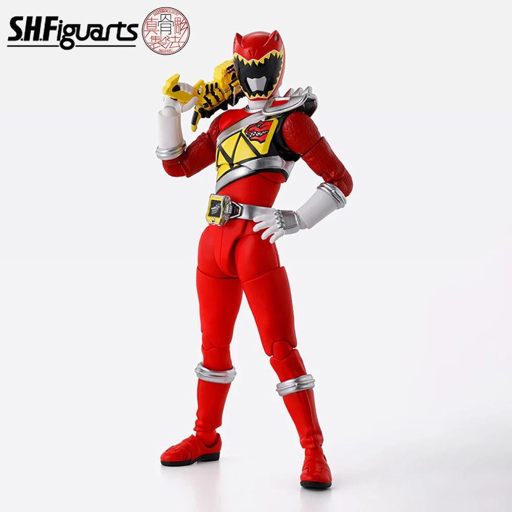 In Stock Bandai S.h.figuarts Shinkocchou Seihou Power Rangers Red Ranger Action Figures Model Toys