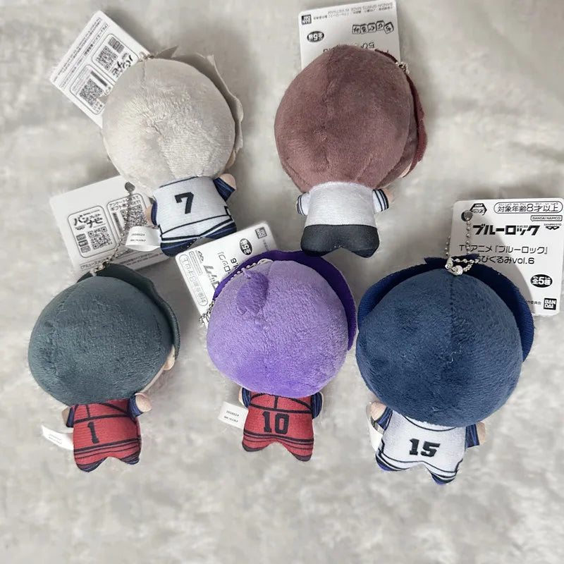 10cm New Blue Lock Plush Pendant KeyChain Isagi Yoichi Nagi Seishiro Mikage Reo Rin Itoshi Itoshi Sae Action Doll Toy Bag Gift