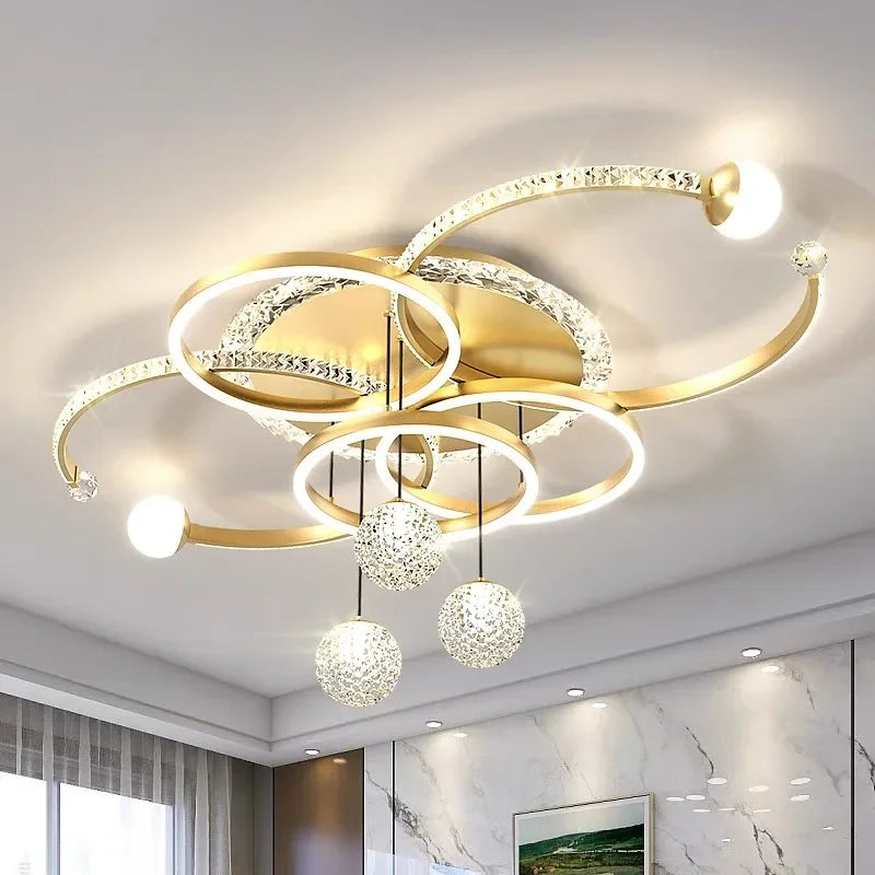 Living Room Ceiling Lamps Modern Intelligent LED Chandeliers For Resturant Kitchen Bedroom Lighting Home Decor Luster Luminaire