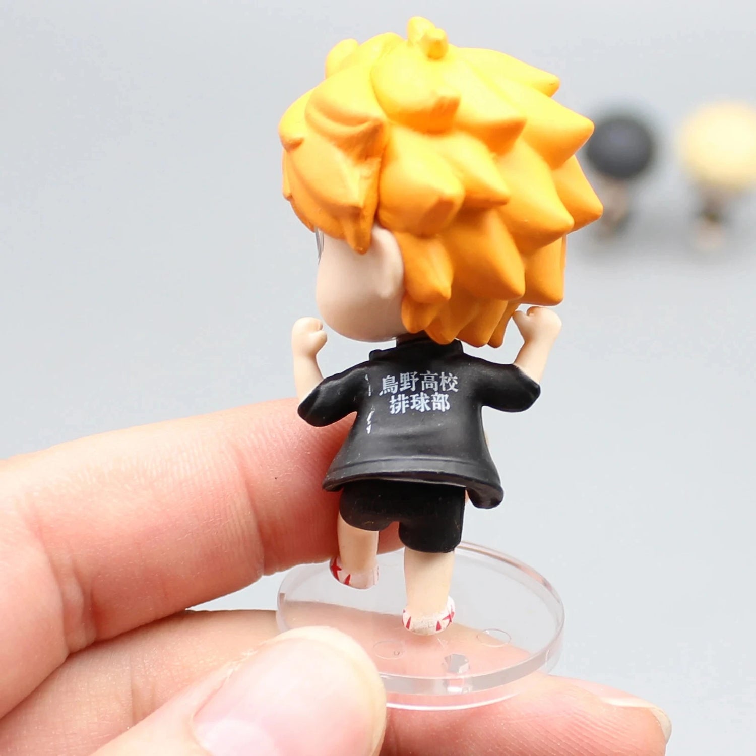 5.5cm 4pcs Set Anime Haikyuu Action Figure Hinata Shoyo Tobio Kageyama Capsule Toy Figurine Model Doll Collection Statue Gift