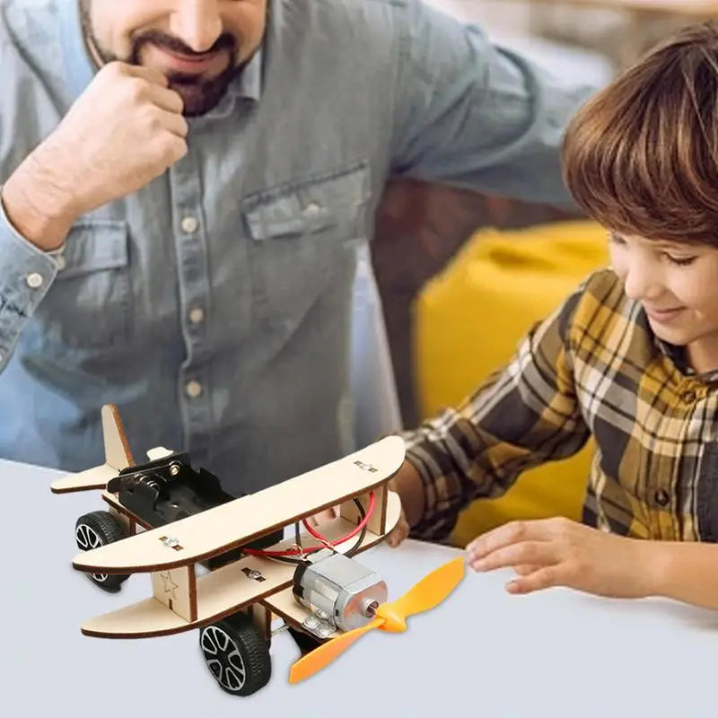 Wood Airplane Puzzle Wooden Airplane Model Puzzle Electric Ride On Toys Craft Hobby Fun &amp; Educational Assembly Toys For 6-12