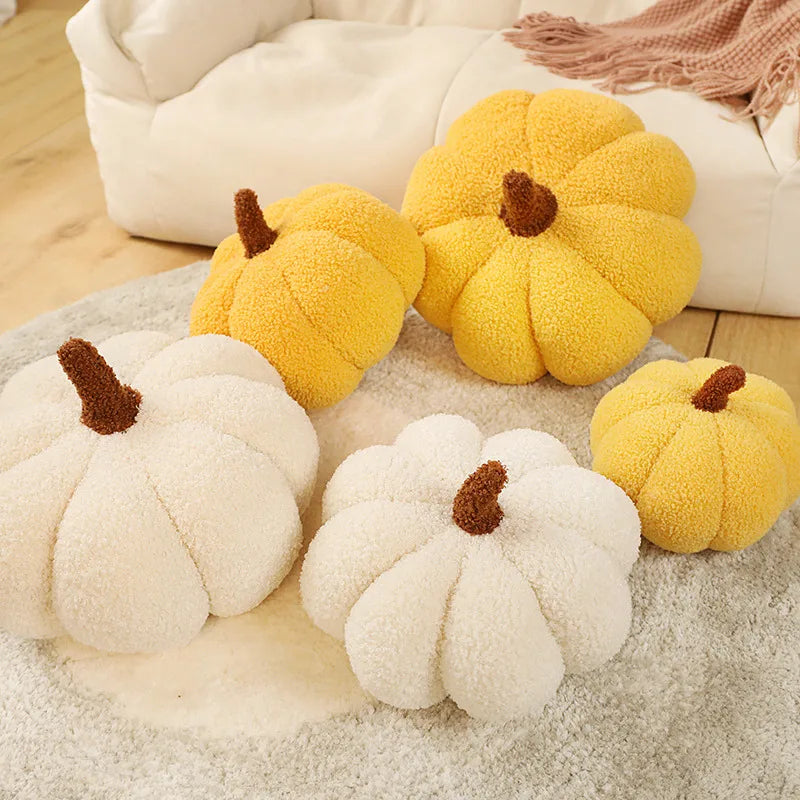 20cm New Nordic Halloween Pumpkin Plush Toy Plushie Soft Plant Stuffed Doll Holidays Props Decorative Throw Pillow for Kids