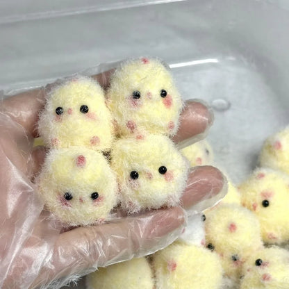 1/2Pcs Miniature Slow Rebound Relief Squeeze Toys Sticky TPR Squishy Mini Chick Stress Reliever Toys Squishy New Fidget Prop