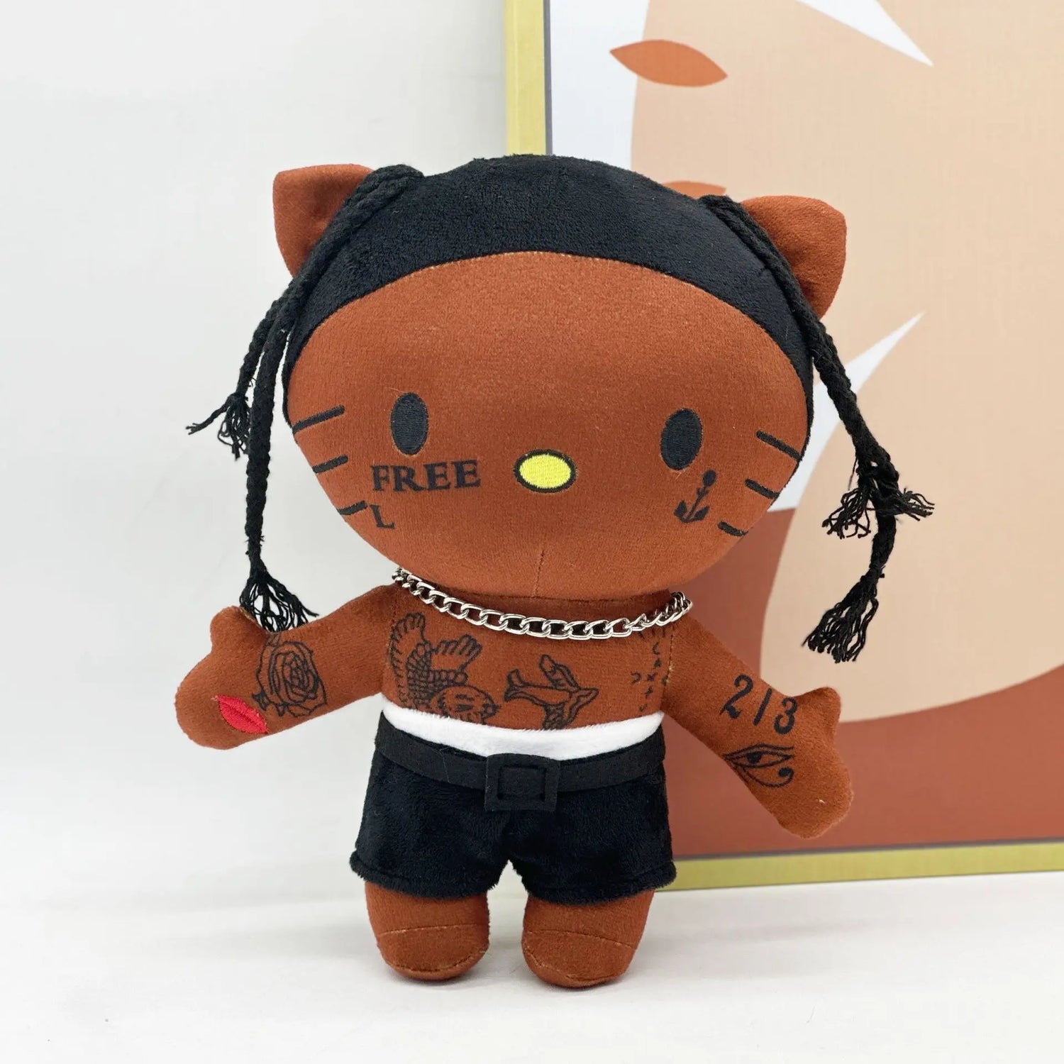 Travis Scott Plush Doll Hello Selena Plush Toys Cute Cartoon Anime Plush Doll Soft Stuffed Dolls Room Decoration Kids Toy Gifts