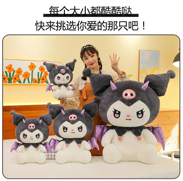 40 50 60 Cm Kawaii Large Size Demon Kuromi Plush Toys Angel Melody Doll Pillow Birthday and Holiday Gifts Cute Stuffed Toy Anime