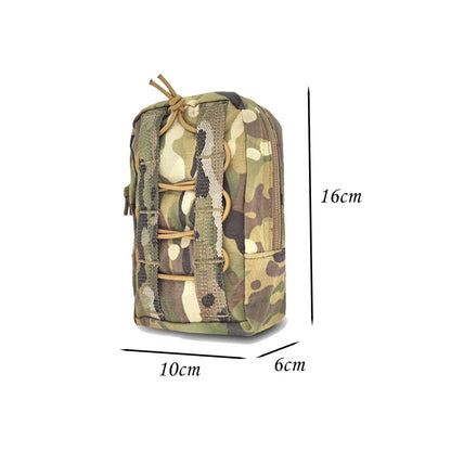 Airsoft GP Pouch Tactical Small Molle Survival Pouch Gear Hunting Sundry Multi Functional Storage Multicam 500D Waist Bag