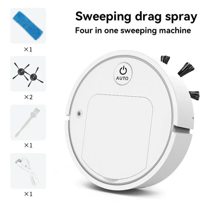 2025 4-in-1 Smart Home Appliance: Air Purifier, Mist Humidifier, Vacuum Cleaner &amp; Robotic Sweeper, Enhance Home Air Quality, Eff