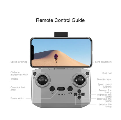 Xiaomi D16 Mini Drone with 180° Electric Adjustable 8K HD Camera WiFi Light Flow Drone Pocket Obstacle Avoidance Rc Quadcopter