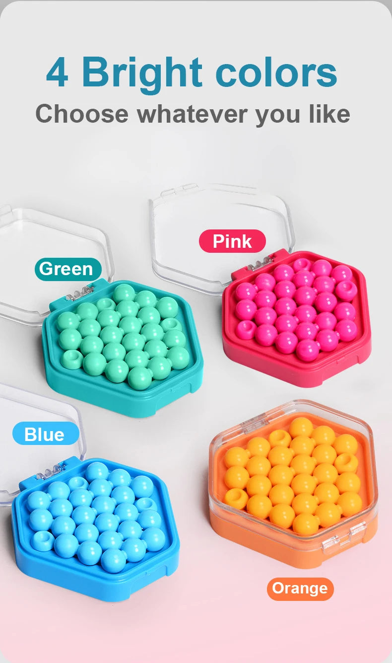 IQ Mini Bead Board Game Educational Learning Pocket Game Toys Stress Reducing Toys Self-Created Challenges Logic Game 7 to Adult