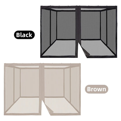 Mosquito Netting for Patio Canopy Umbrella Screen Netting for Porch Patio and Outdoor Living Spaces 4-Panel Patio Screen Walls