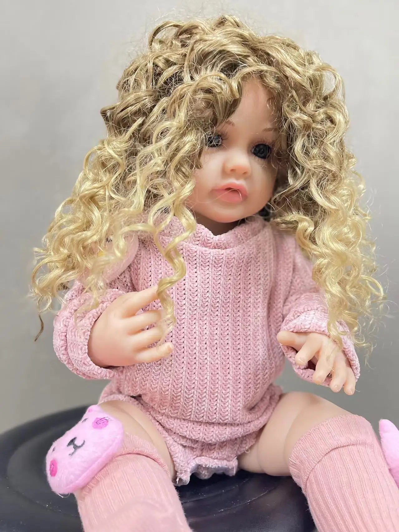 55 CM 22 Inch Reborn Dolls Realistic Full Silicone Baby Bebe Newborn Girl Toddler Doll Princess Toddler Toy Gift