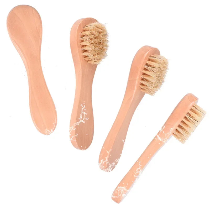 Wooden Cleansing Face Brush