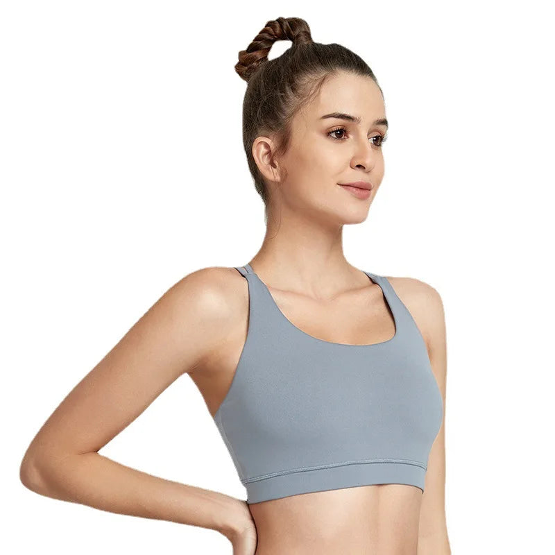 SABOLAY New Nudity Yoga Vest Beauty Back Pilate Sportswear Fitness Sports Gym Underwear Vest Sports Bra Yoga Clothes YJY20