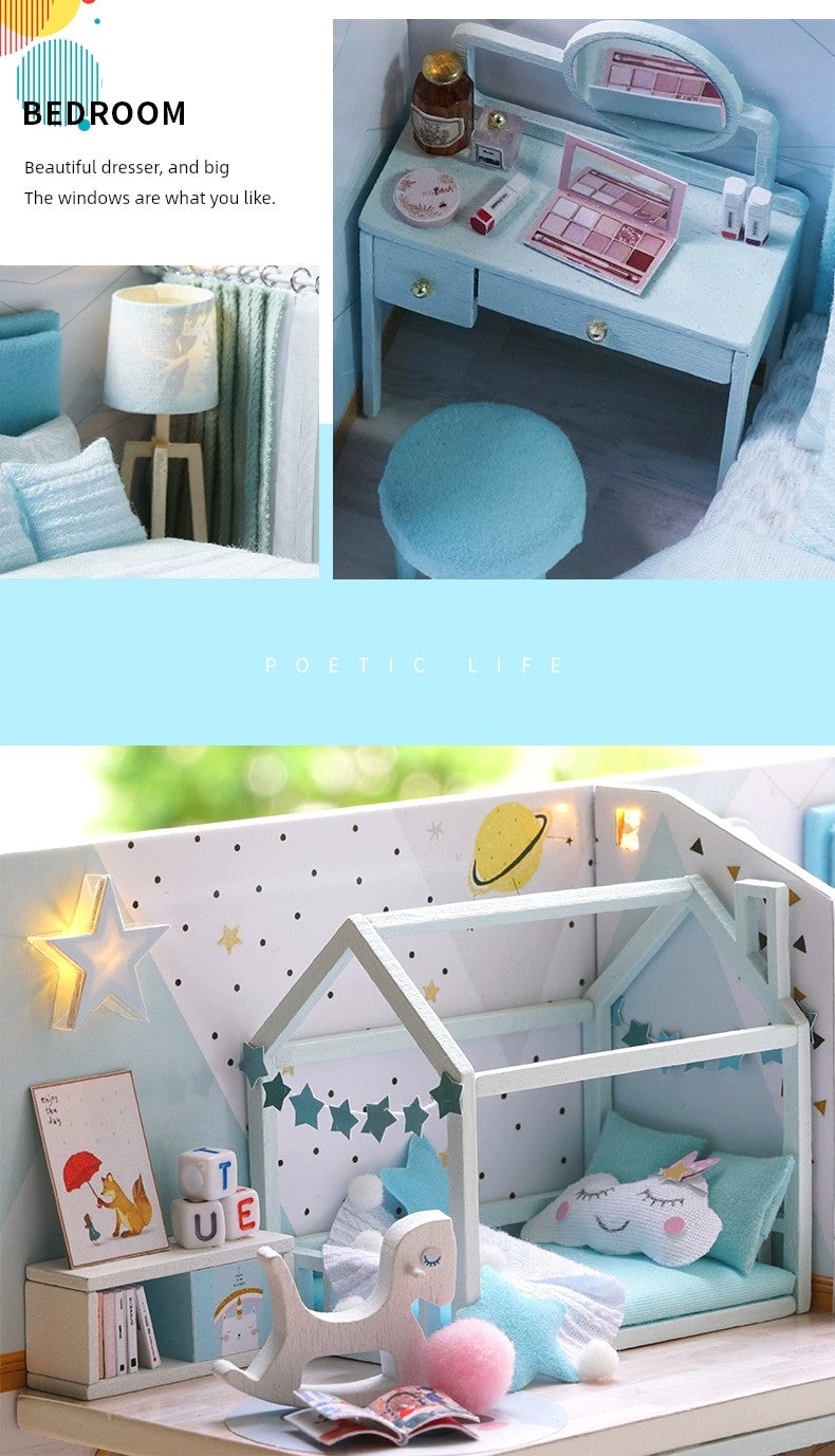 Attic House Making Mini Miniature DIY Cottage