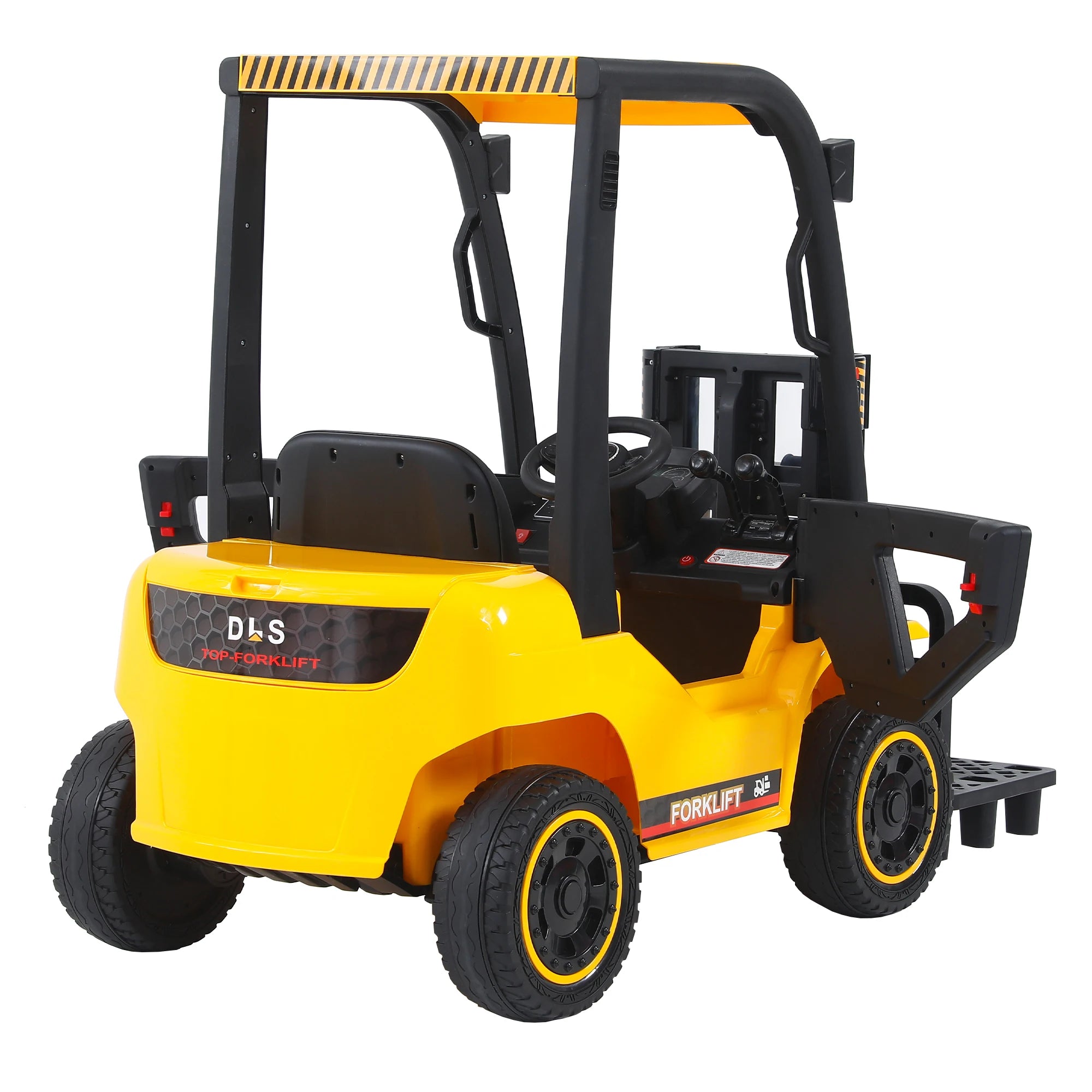 Electric frame lifting rod Electricforklift,Children Ride- on Car 12V7A Battery Powered Vehicle Toy ,3 speeds,Parent yellow