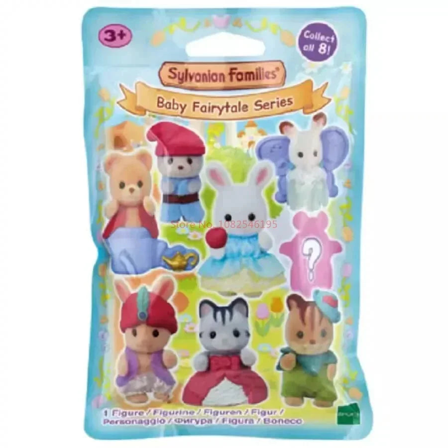 Japan Sylvanian Kawaii Camping Dress Up Baby Doll Anime Cute Figrues Room Ornaments Families Christmas Flocking Toys Gifts