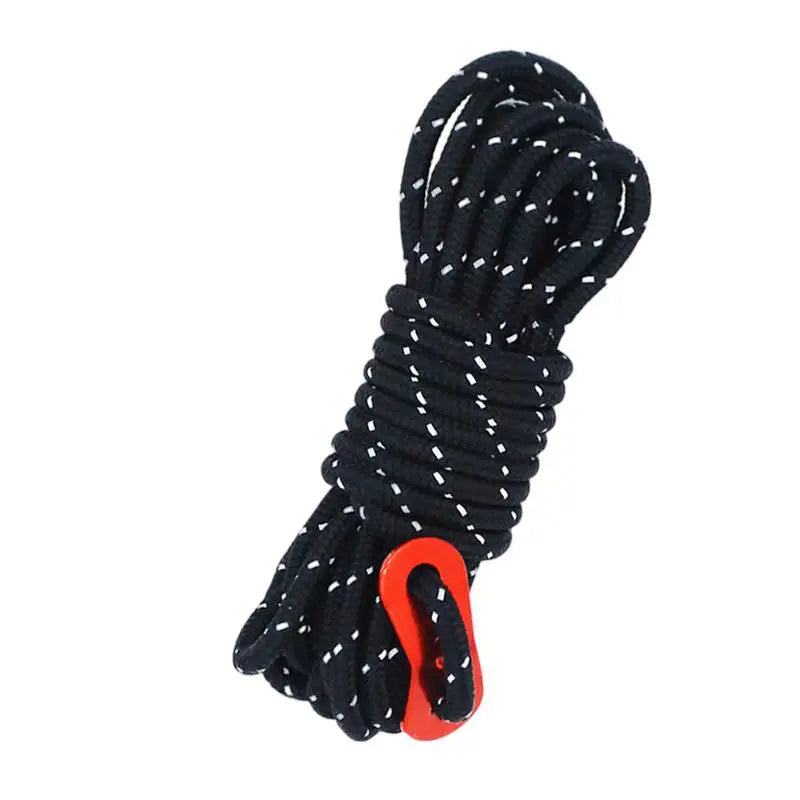 Camping Cord 4mm Reflective Paracord Utility Outdoor Rope Stable Survival Cord Outdoor Gear For Camping Tents Hiking And