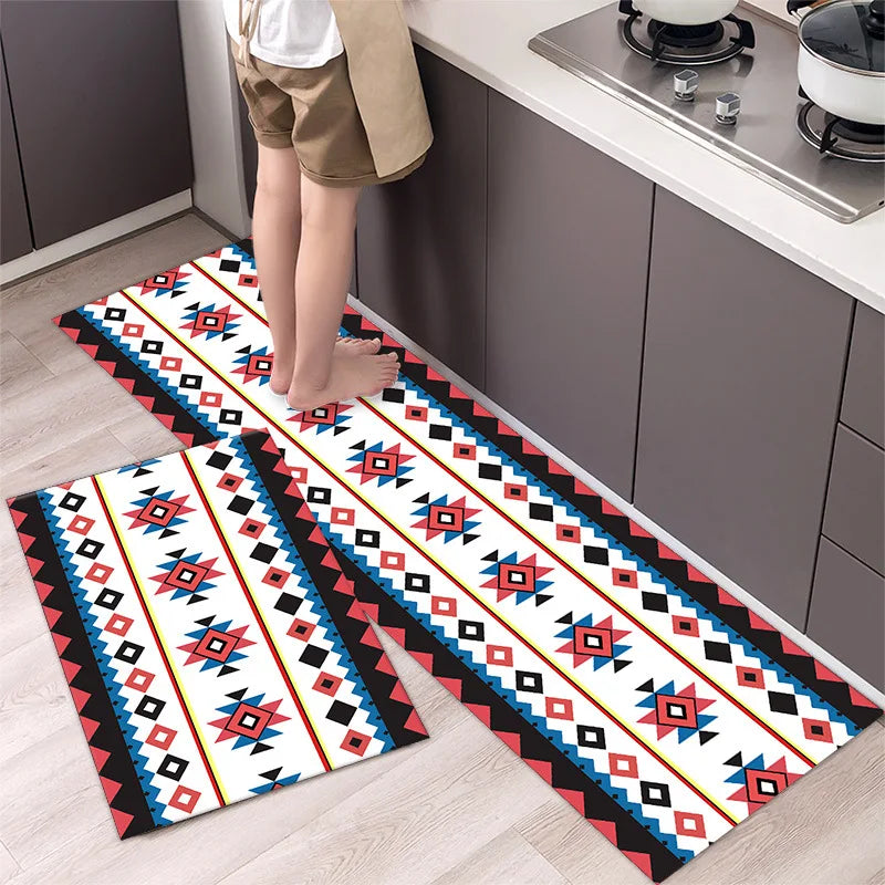 Anti-Slip Mat for Floor Home Entrance Doormat Bedroom Living Room Decor Bedside Rug Hallway Balcony Bathroom Long Kitchen Carpet